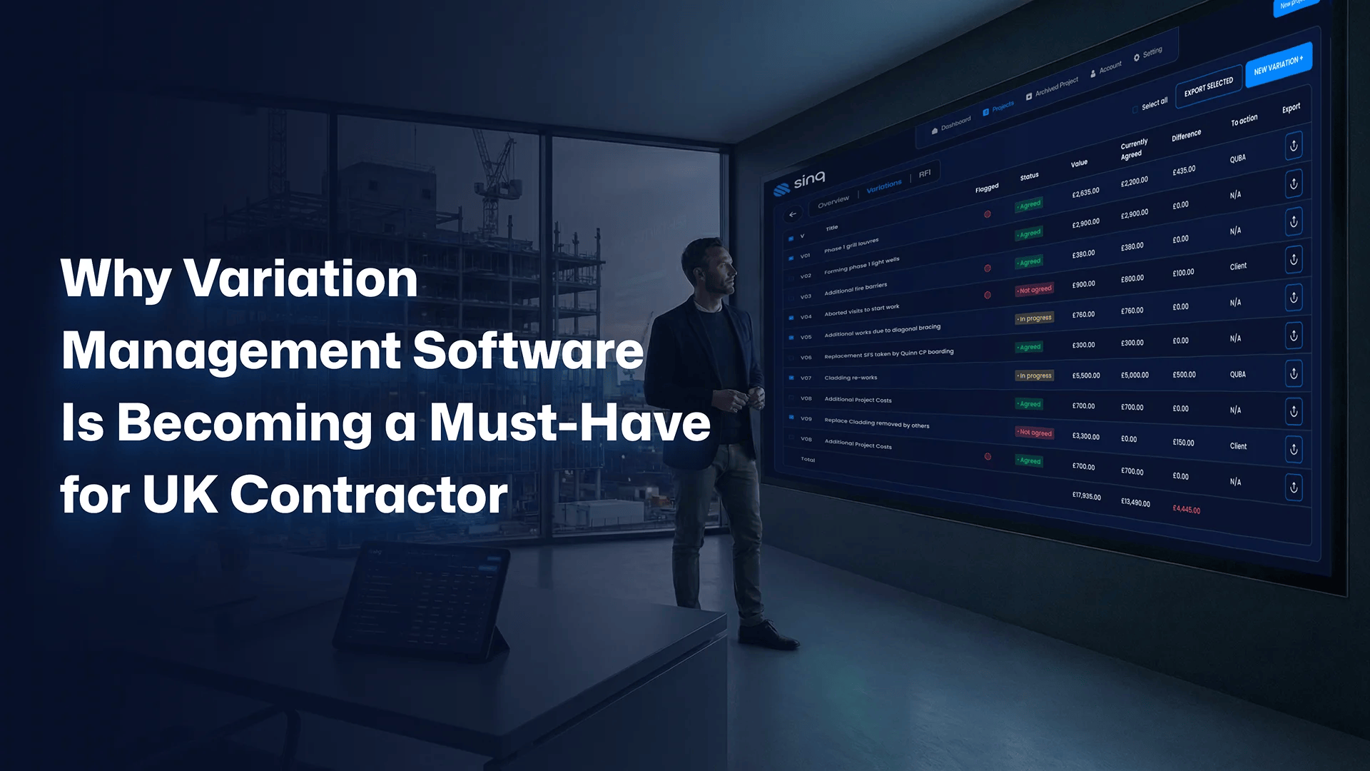 Why Variation Management Software Is Becoming a Must-Have for UK Contractors