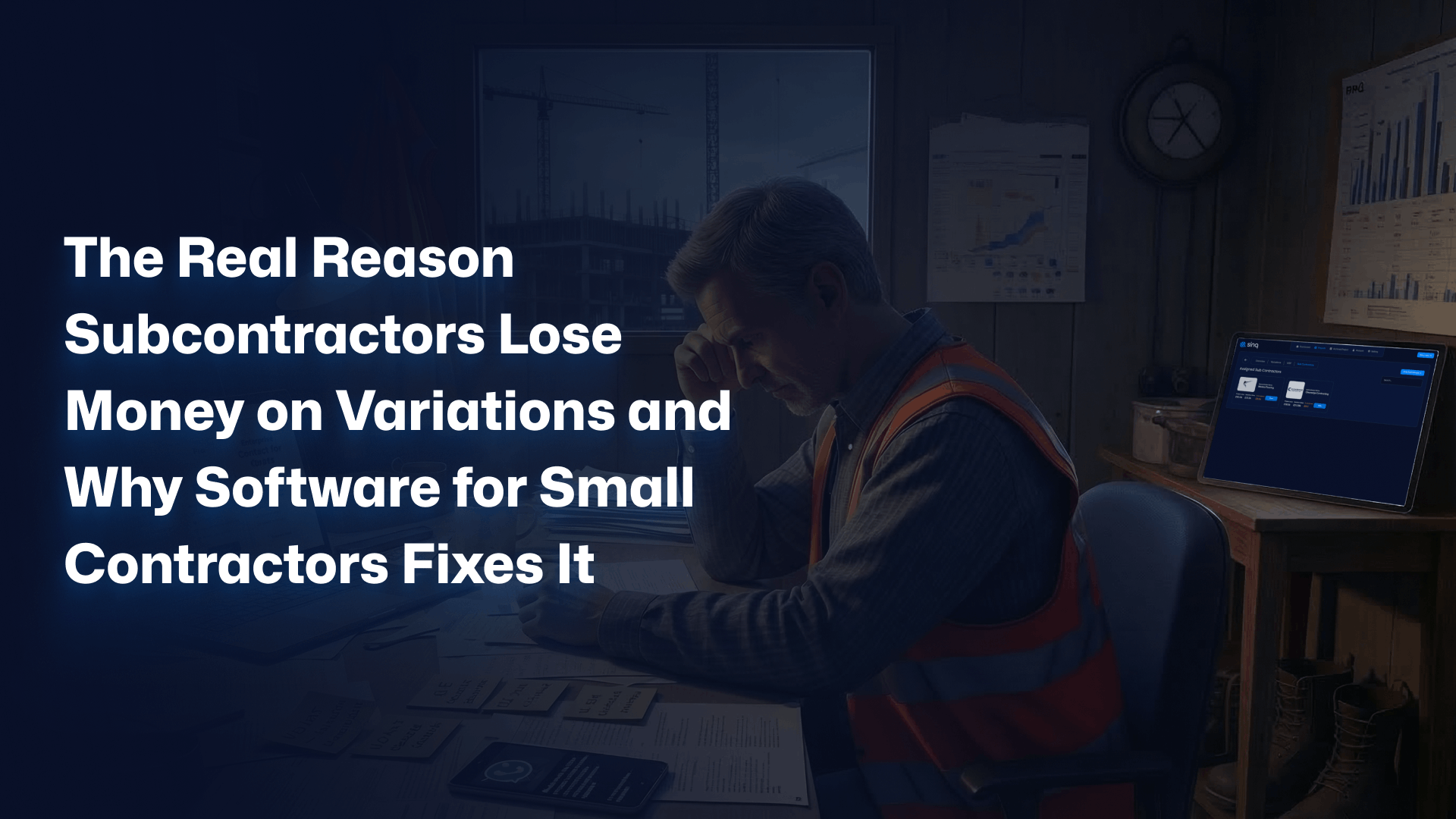 The Real Reason Subcontractors Lose Money on Variations and Why Software for Small Contractors Fixes It