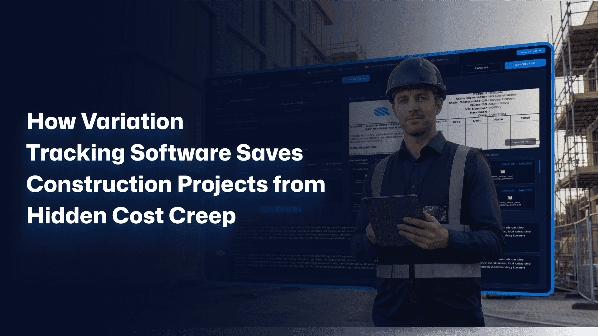 Variation Management Software: Why UK Contractors Cannot Afford Weak Variation Control