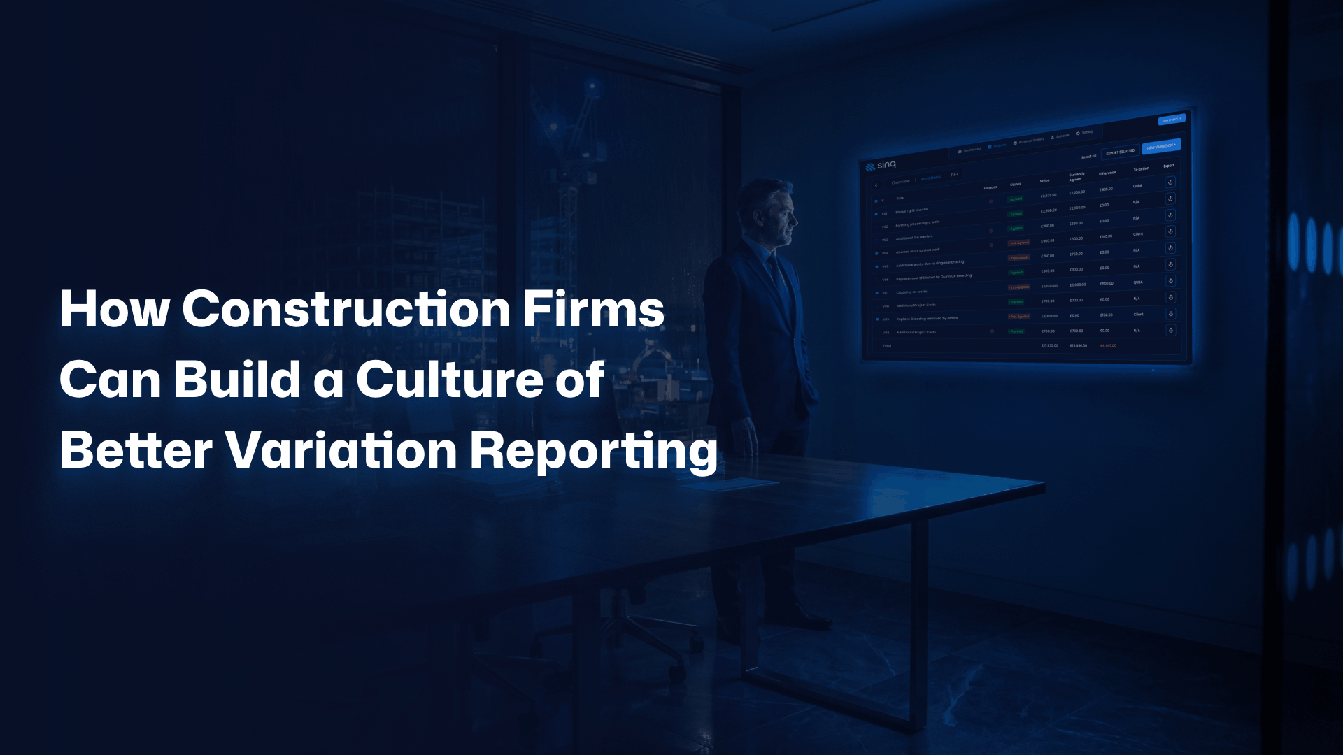 How Construction Firms Can Build a Culture of Better Variation Reporting