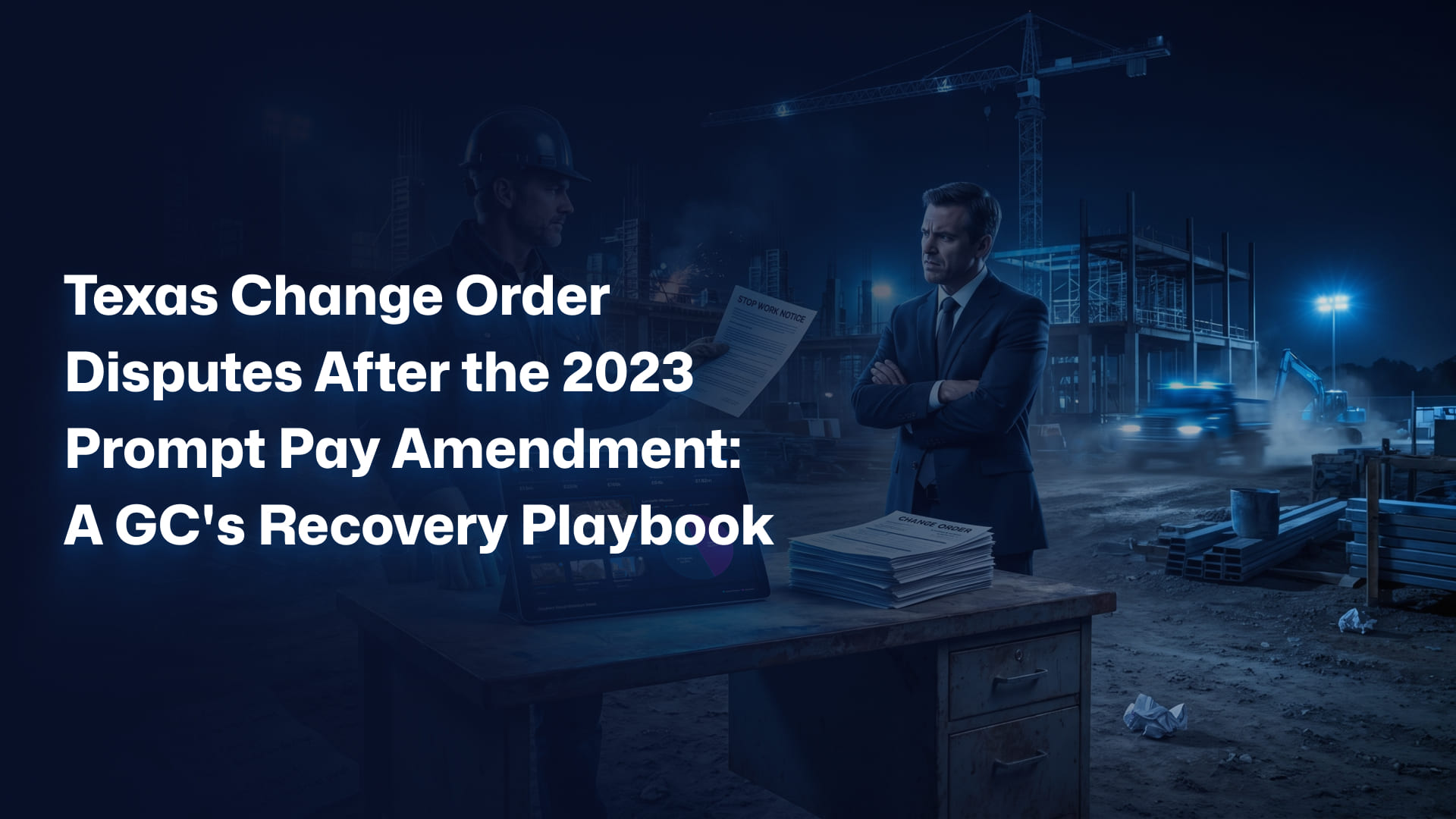 Texas Change Order Disputes After the 2023 Prompt Pay Amendment: A GC’s Recovery Playbook