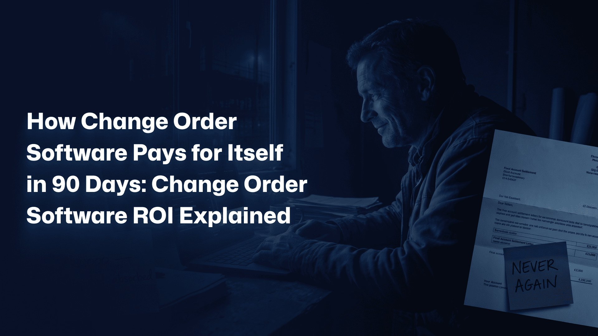 How Change Order Software Pays for Itself in 90 Days: Change Order Software ROI Explained