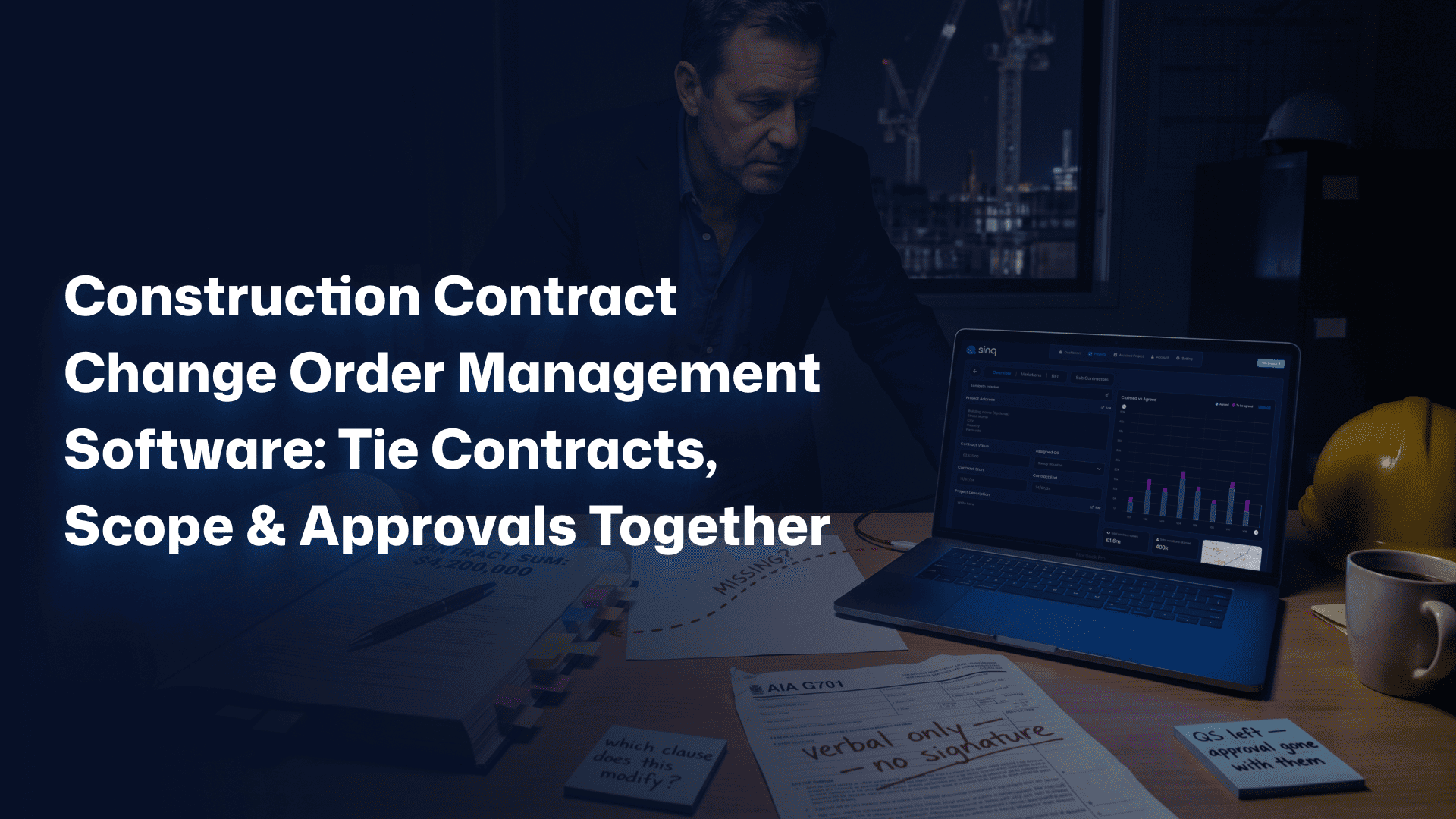 Construction Contract Change Order Management Software: Tie Contracts, Scope & Approvals Together